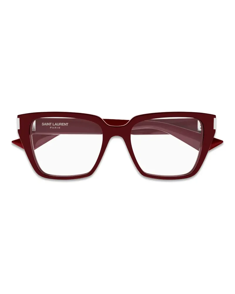 Saint Laurent Brille mit geometrischem Gestell - Rot Rot