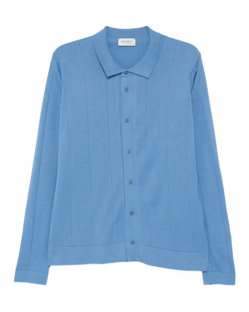 John Smedley Floyd Hemd - Blau Blau