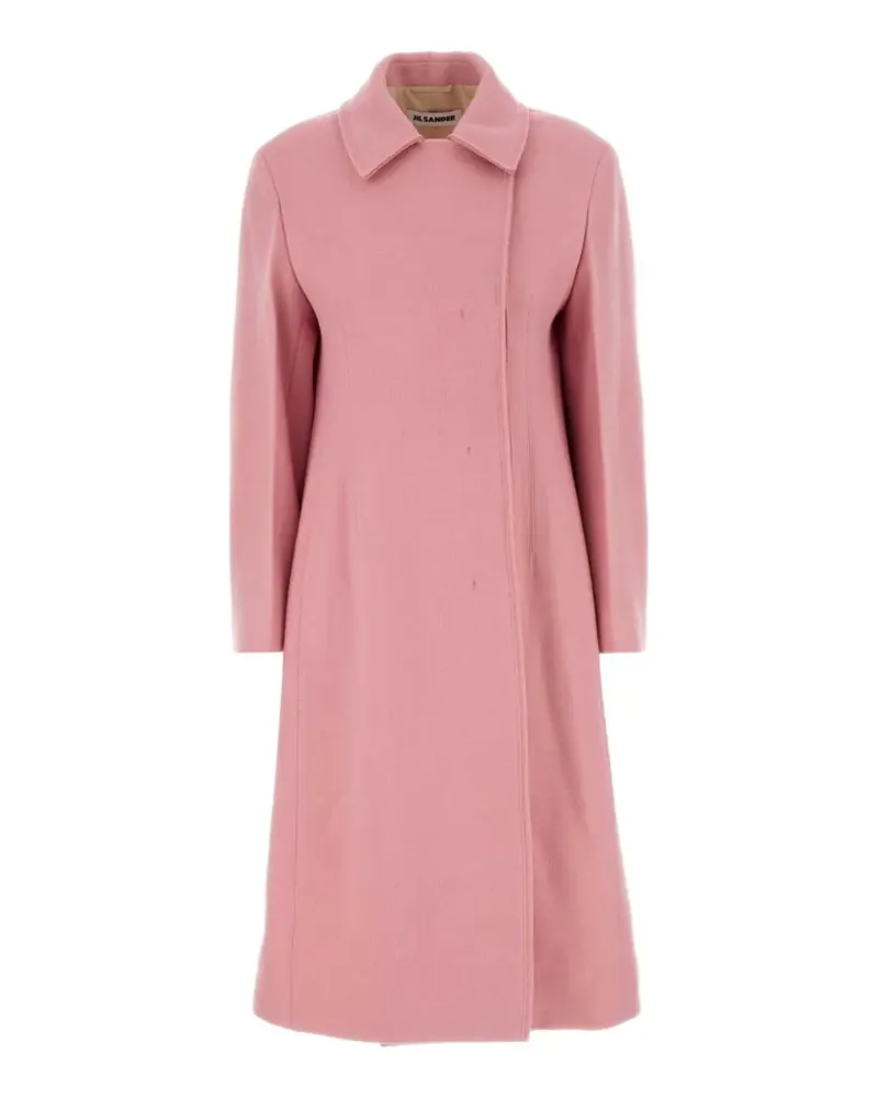 Jil Sander concealed-fastening wool coat - Rosa Rosa