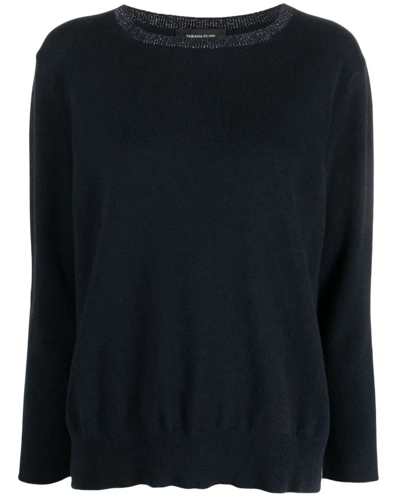 Fabiana Filippi Pullover mit rundem Ausschnitt - Blau Blau