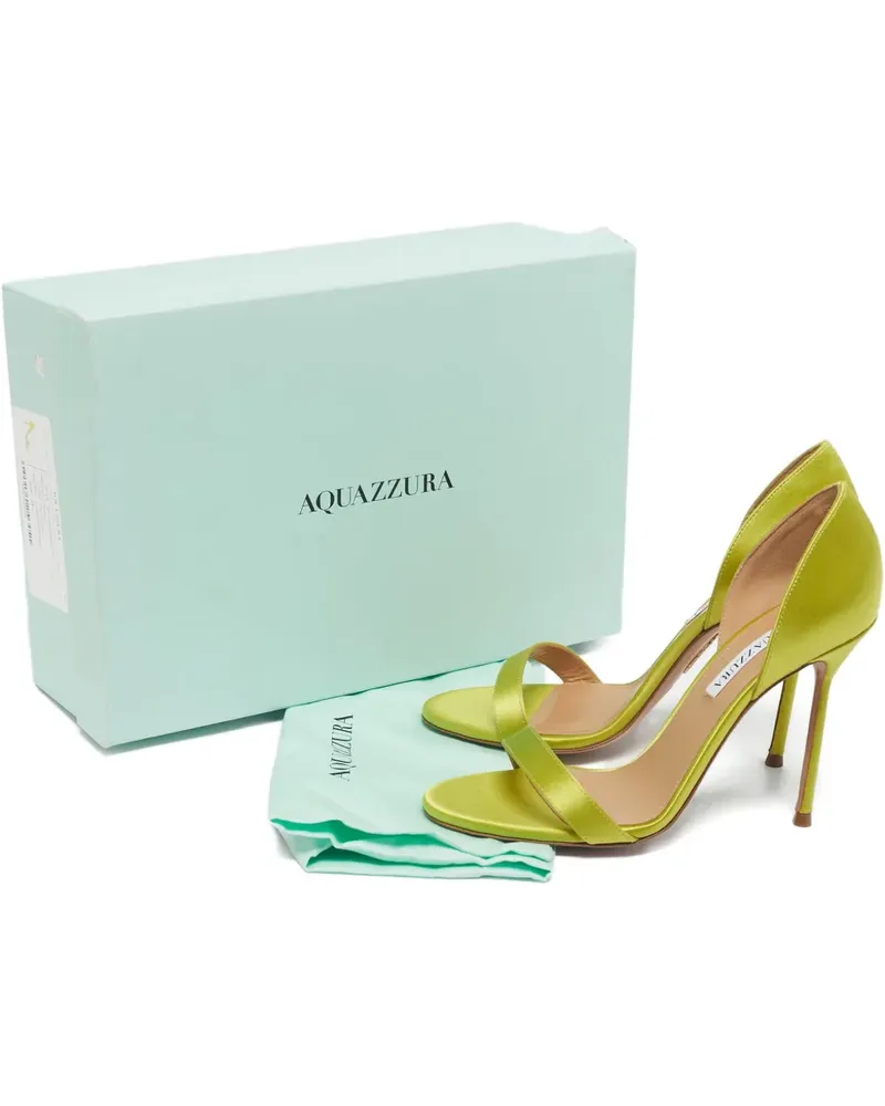 Aquazzura Uptown D'Orsay satin sandals - Grün Grün