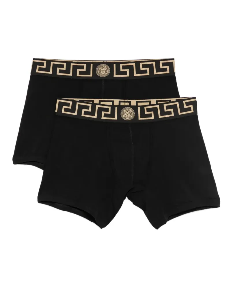 Versace Greca Medusa Boxershorts (2er-Set) - Schwarz Schwarz
