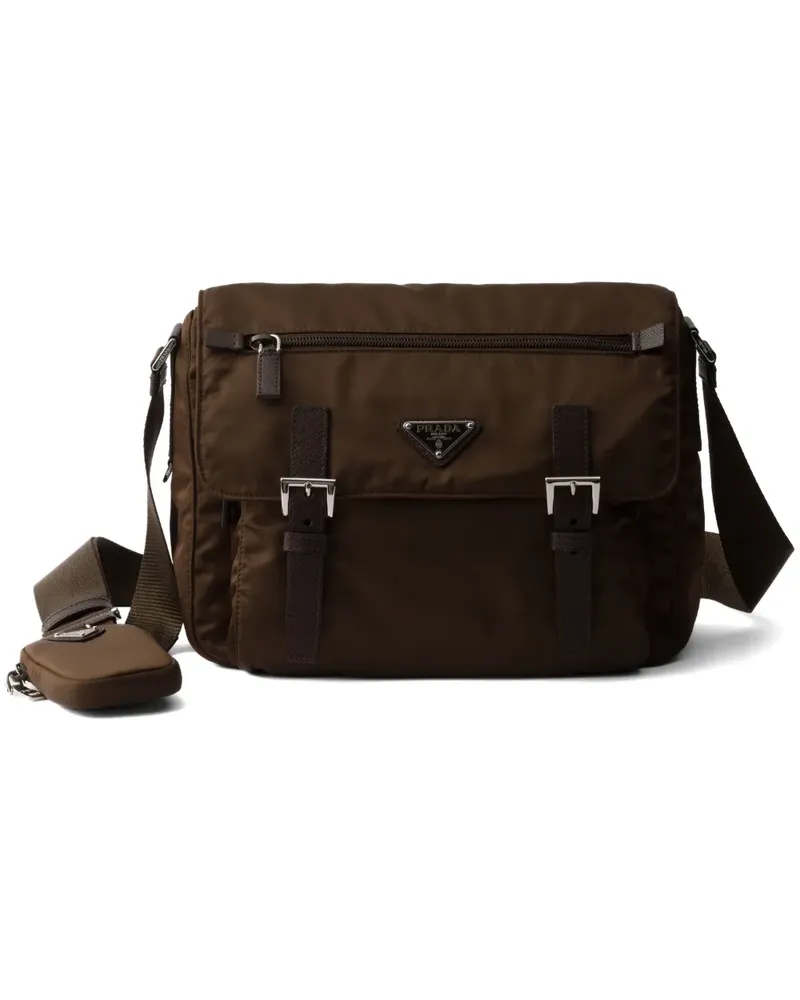 Prada Umhängetasche mit Logo-Detail - Braun Braun