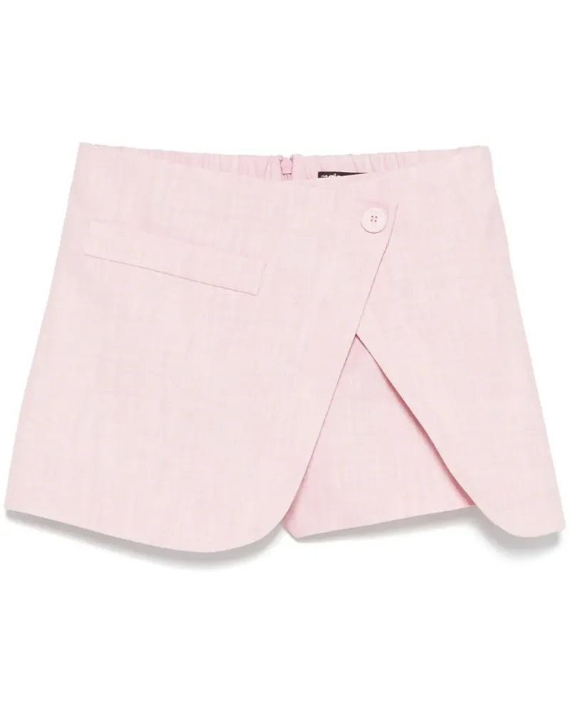 Maje Shorts mit Wickeldetail - Rosa Rosa
