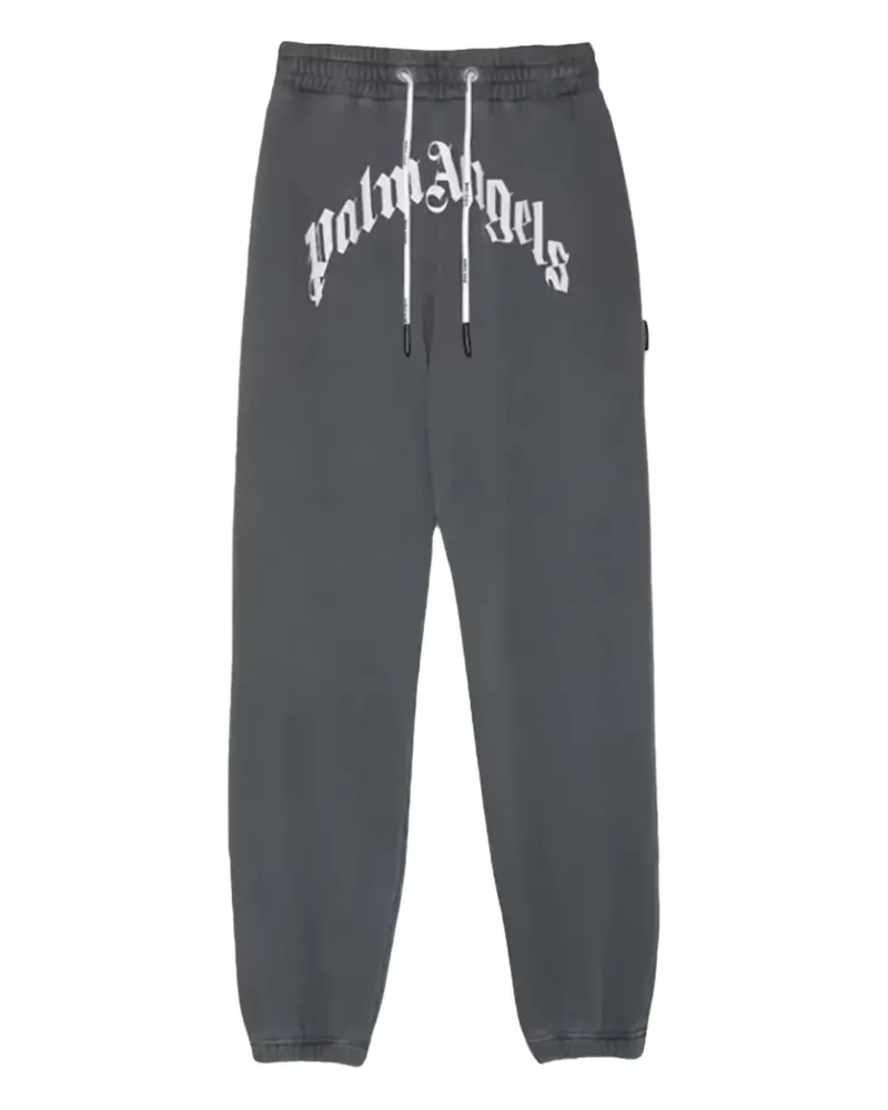 Palm Angels Jogginghose mit Logo-Print - Grau Grau