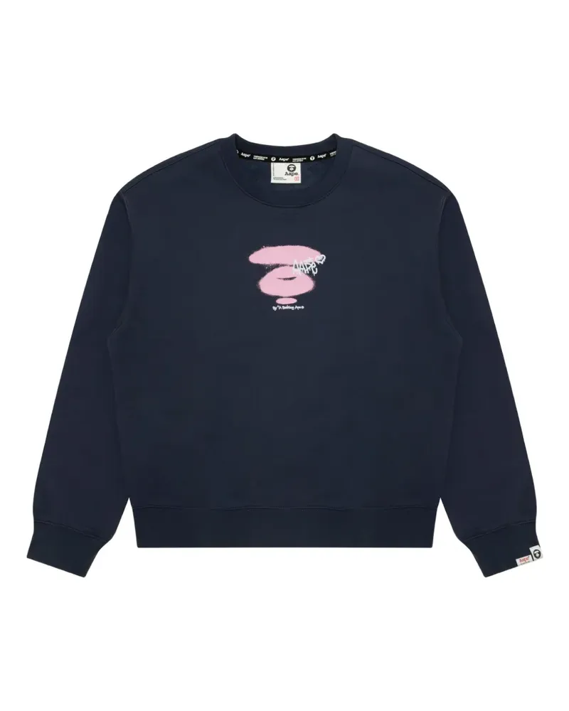 BAPE Aapeunvs Moonface sweatshirt - Blau Blau