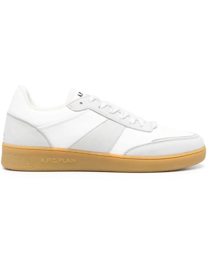 A.P.C. Sneakers mit Logo-Print - Weiß Weiß
