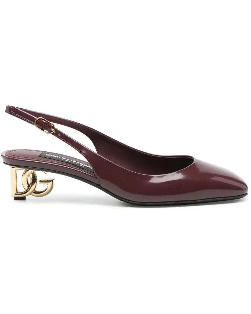 Dolce & Gabbana Jackie New Slingback-Pumps 40mm - Rot Rot