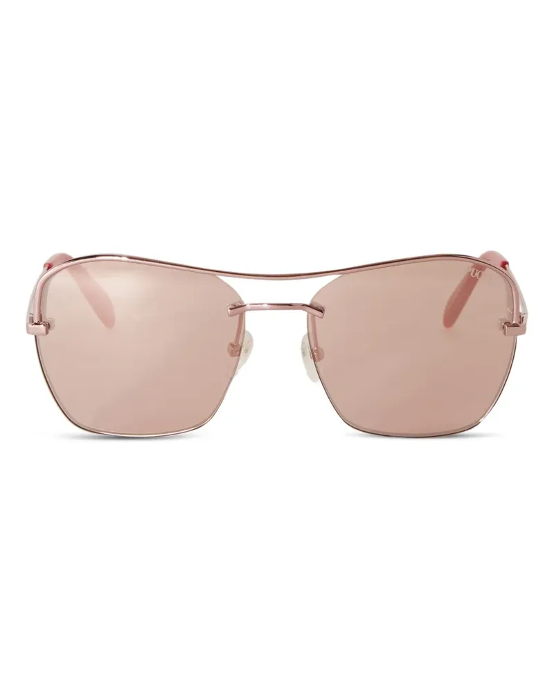 Emilio Pucci Sonnenbrille mit eckigem Gestell - Rosa Rosa