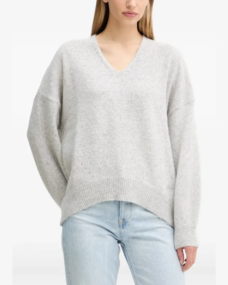 HUGO BOSS V-neck sweater - Grau Grau