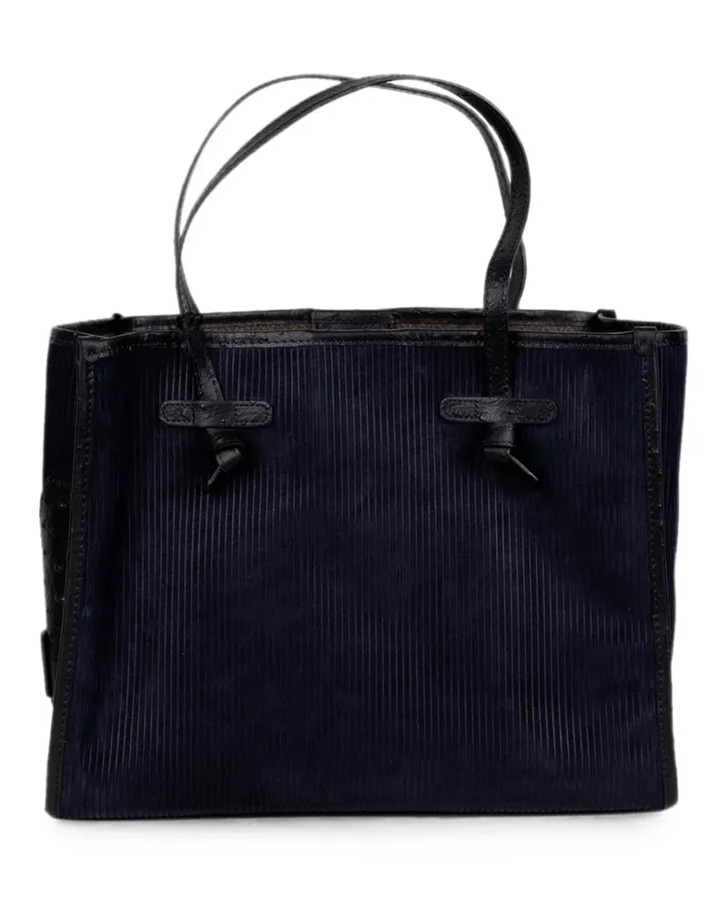 Gianni Chiarini Marcella Tote Bag mit Cordoptik - Blau Blau