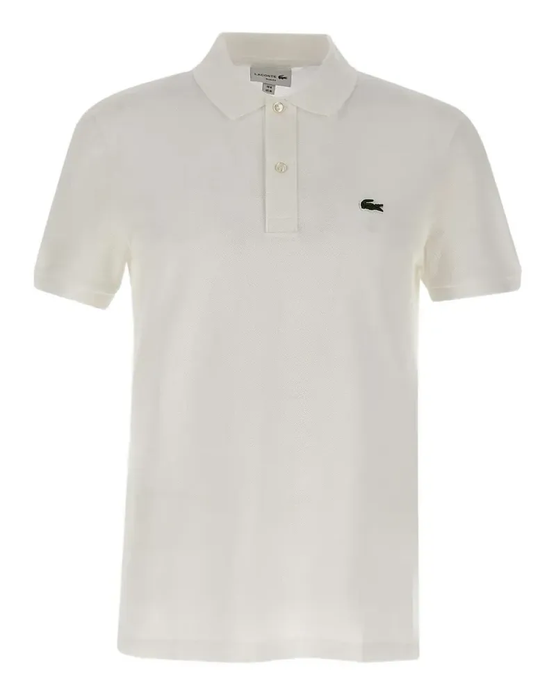 Lacoste buttoned logo polo shirt - Nude Nude