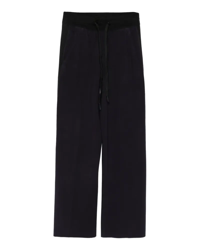 Elisabetta Franchi Weite Jogginghose mit Logo-Patch - Blau Blau