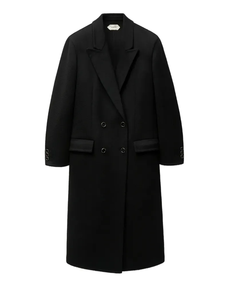 Versace double-wool & cashmere coat - Schwarz Schwarz