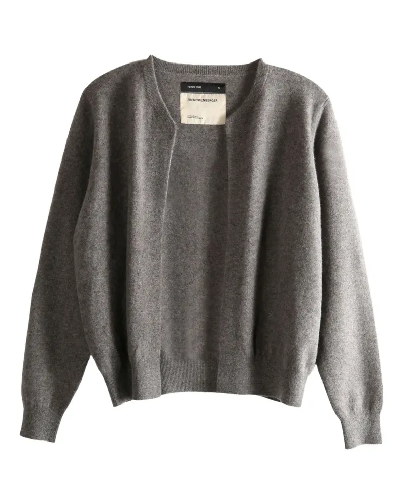 Frenckenberger v-neck cashmere cardigan - Grau Grau