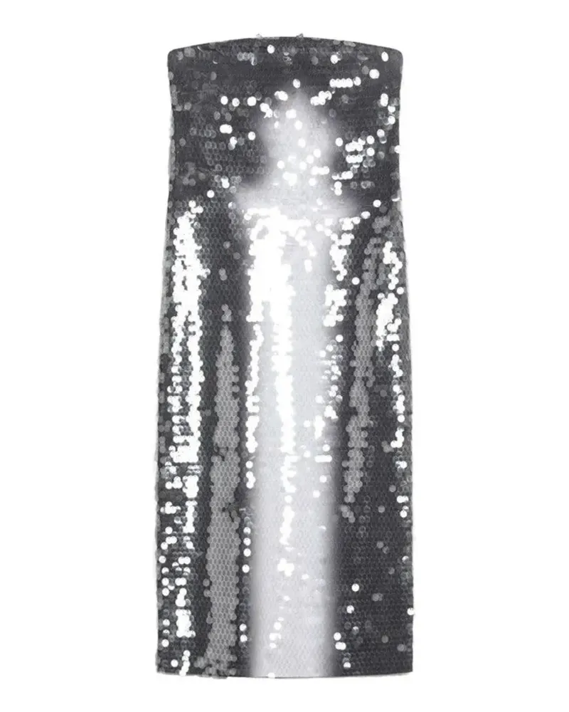SPORTMAX Kleid mit Pailletten - Silber Silber