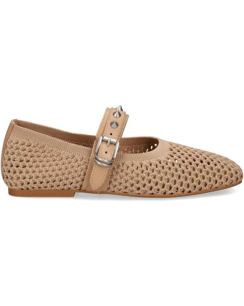 ash Ballerinas mit Webmuster - Nude Nude