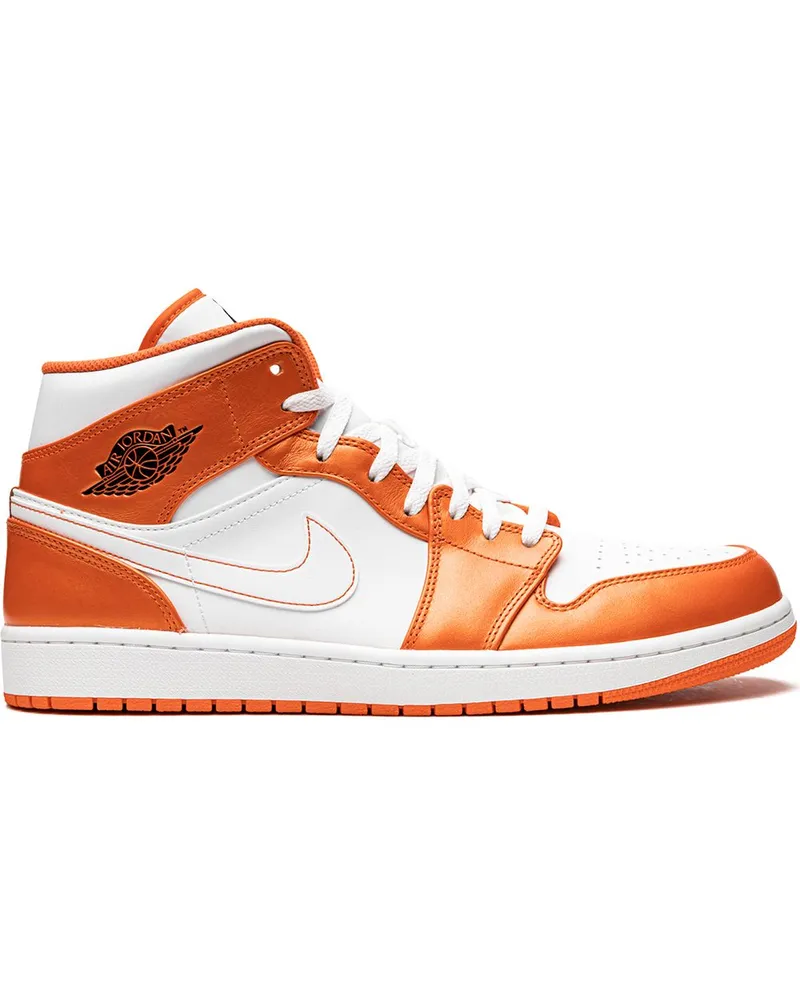 Jordan Air  1 Mid Sneakers - Weiß Weiß