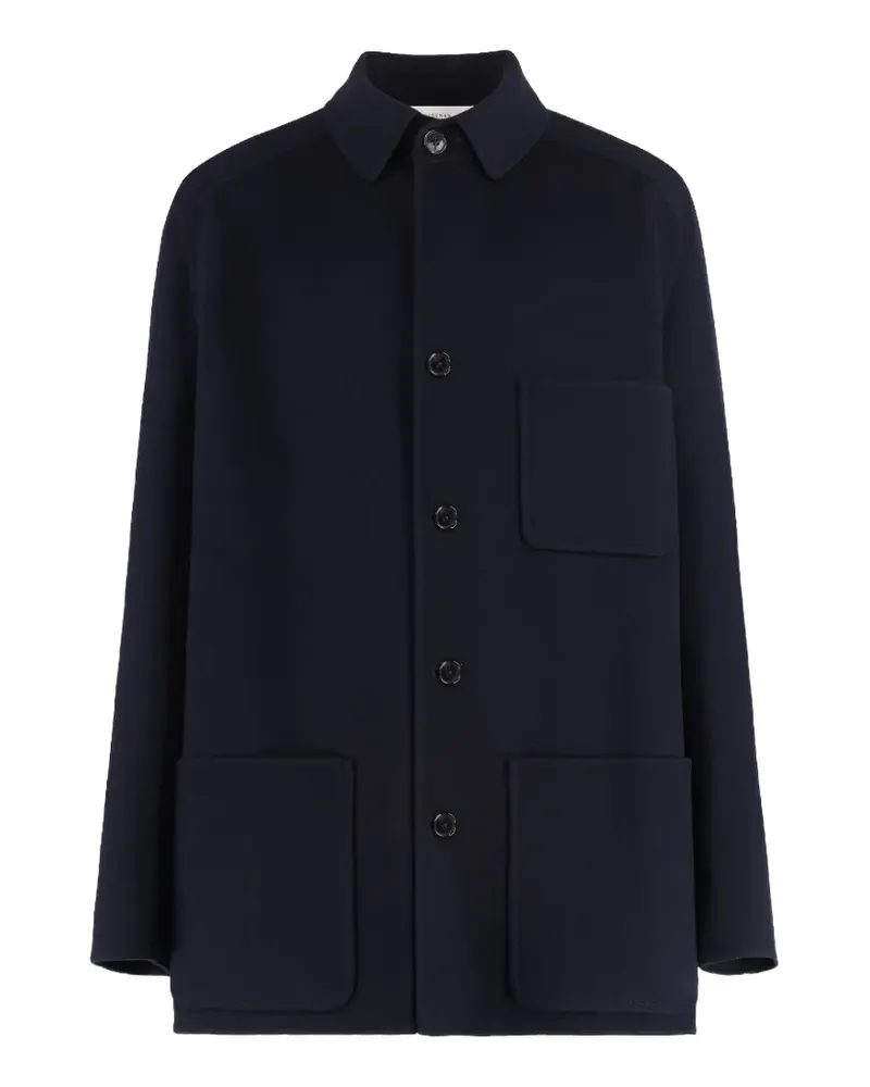 Umit Benan Pitt Wolljacke - Blau Blau
