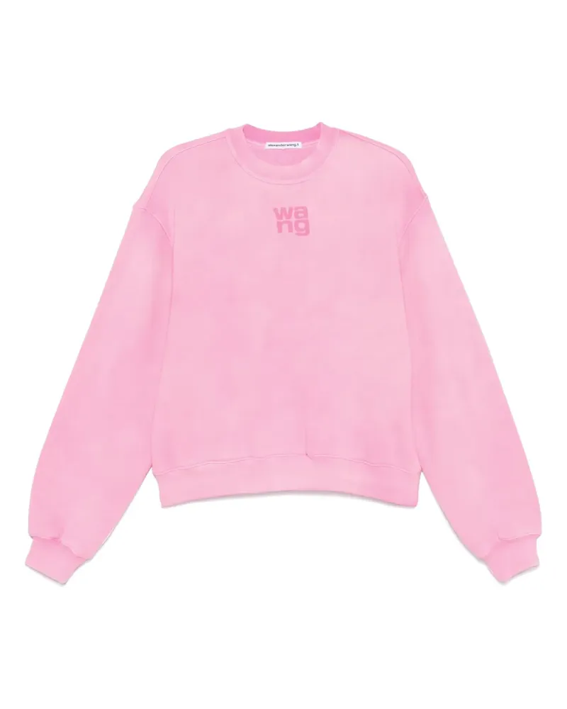 Alexander Wang Sweatshirt mit Logo-Prägung - Rosa Rosa
