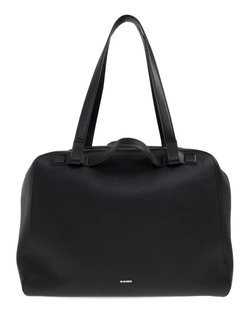Jil Sander leather top-handle tote bag - Schwarz Schwarz