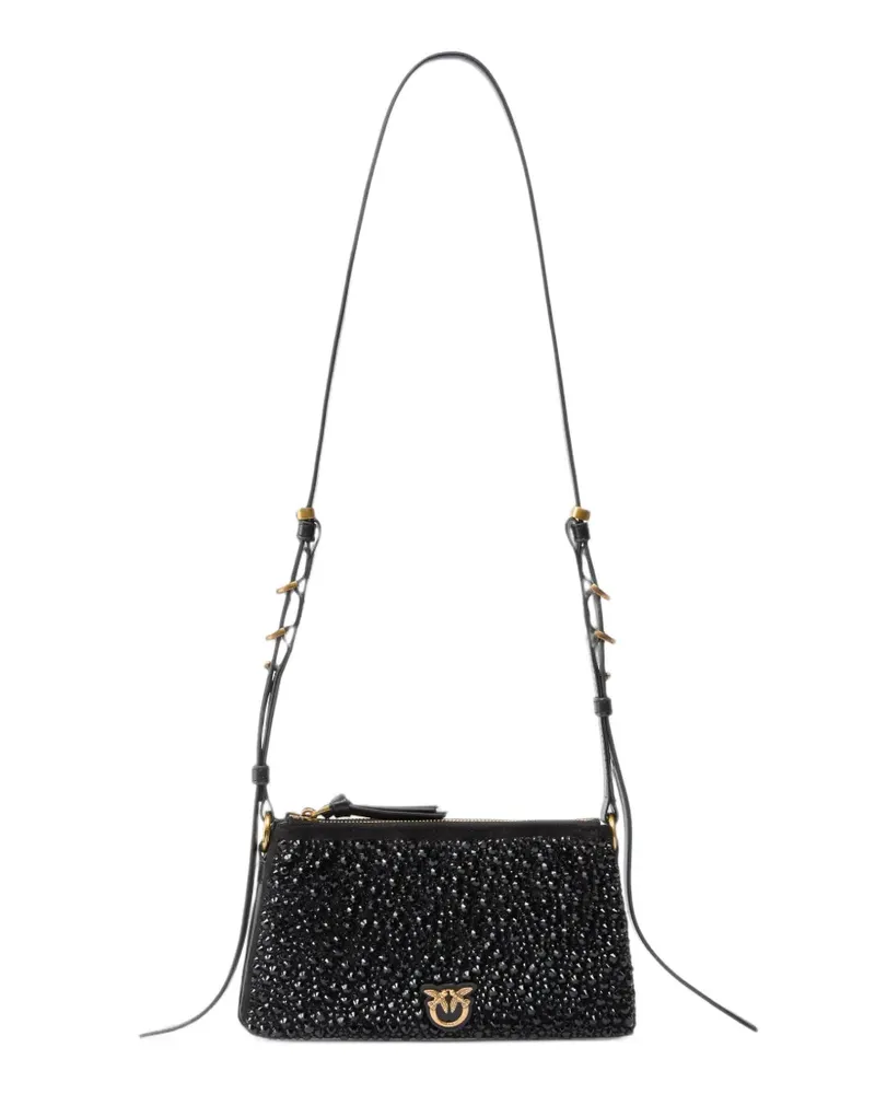 Pinko Mini-Tasche mit Logo-Verzierung - Schwarz Schwarz