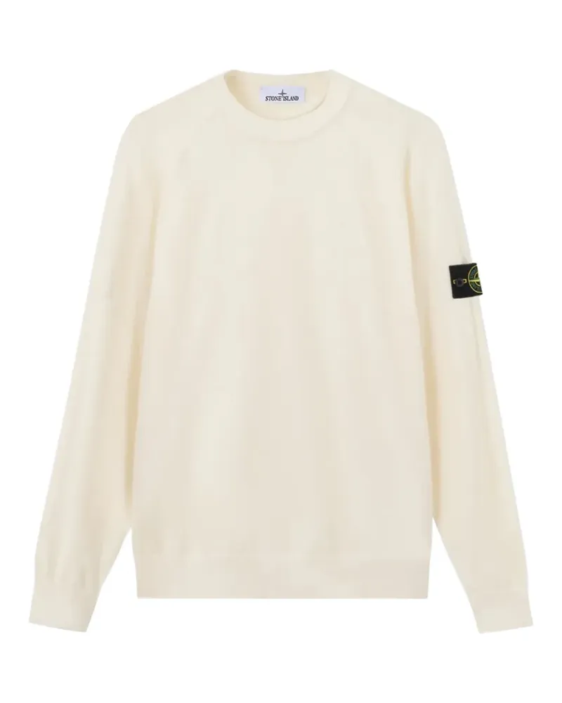 Stone Island logo-patch sweater - Nude Nude