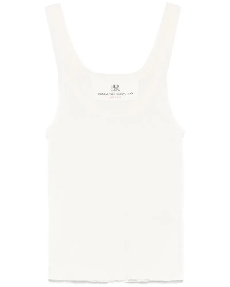 Ermanno Scervino Krepp-Tanktop - Nude Nude