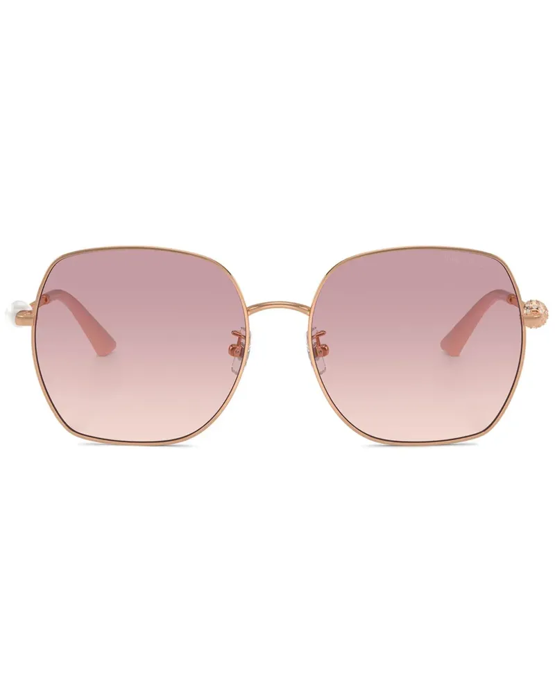Jimmy Choo Sonnenbrille mit Kristallen - Gold Gold