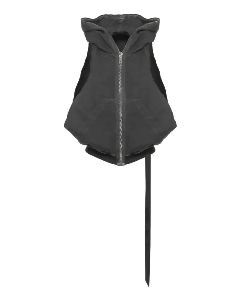 DRKSHDW by Rick Owens sleeveless hooded hoodie - Grau Grau