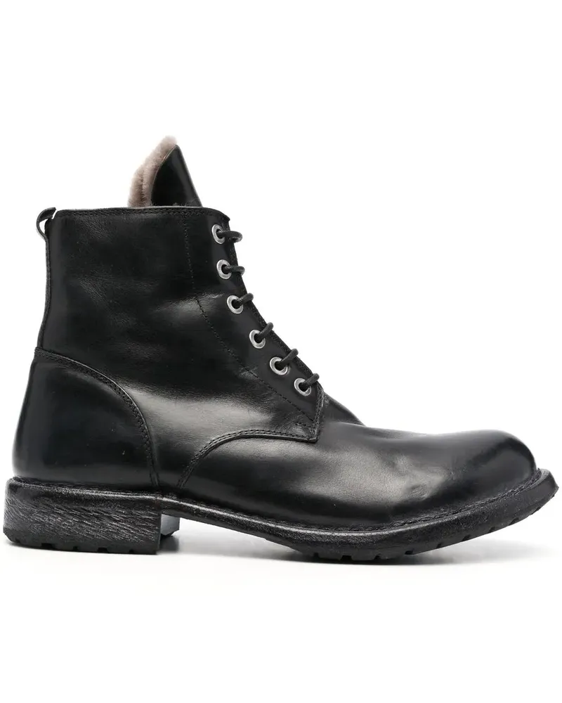 Moma Stiefel mit Schnürung 35mm - Schwarz Schwarz