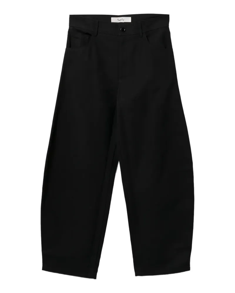Séfr Hose mit weitem Bein - Schwarz Schwarz