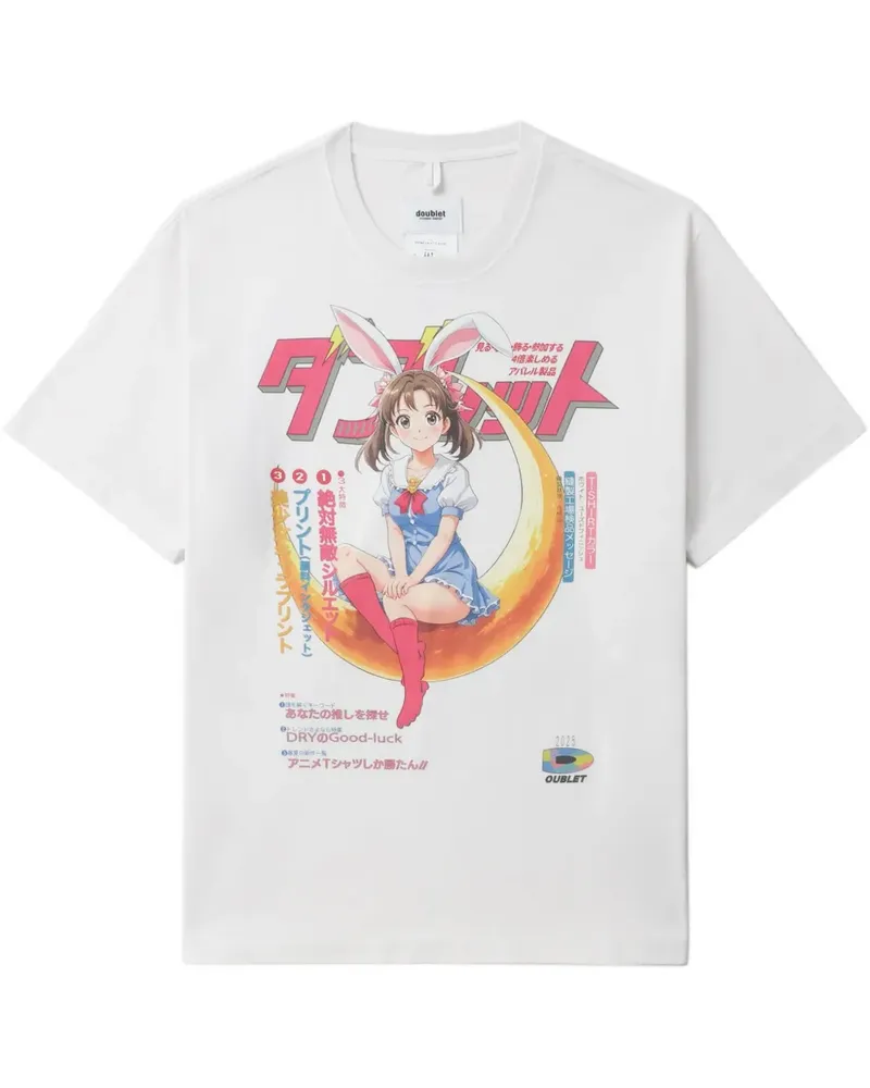Doublet T-Shirt aus Baumwolle - Weiß Weiß