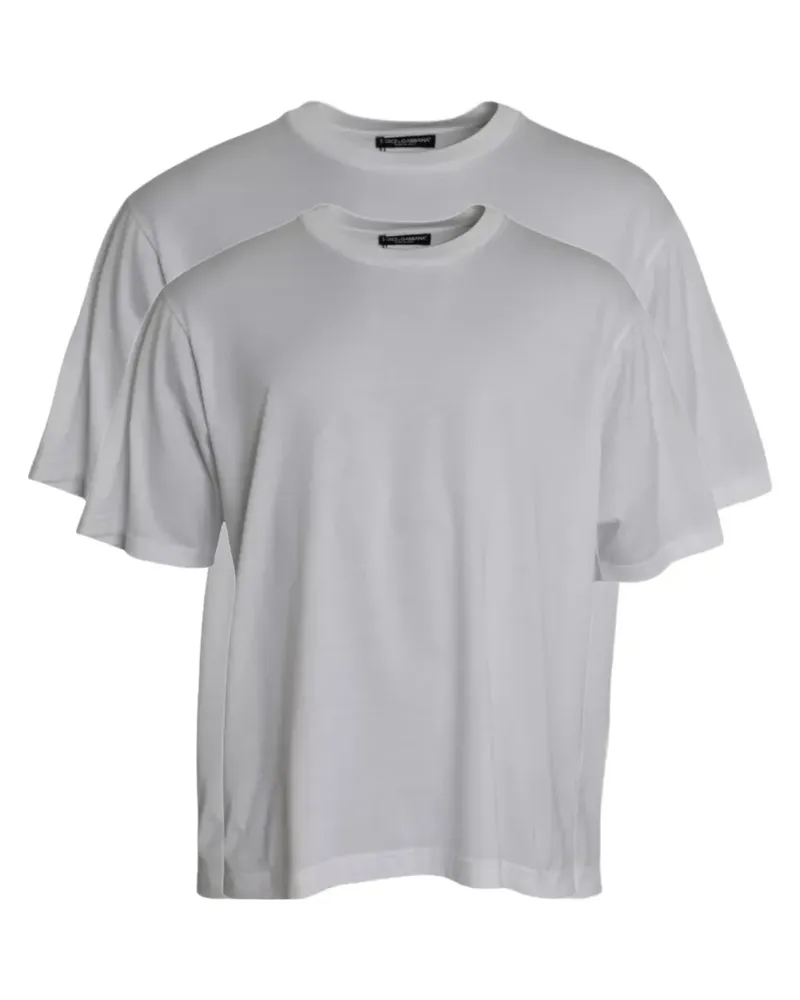 Dolce & Gabbana T-Shirt mit Rundhalsausschnitt - Weiß Weiß