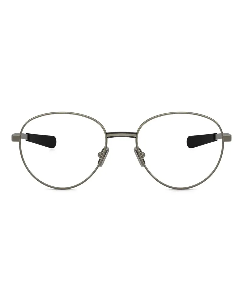 Moncler Brille mit ovalem Gestell - Silber Silber