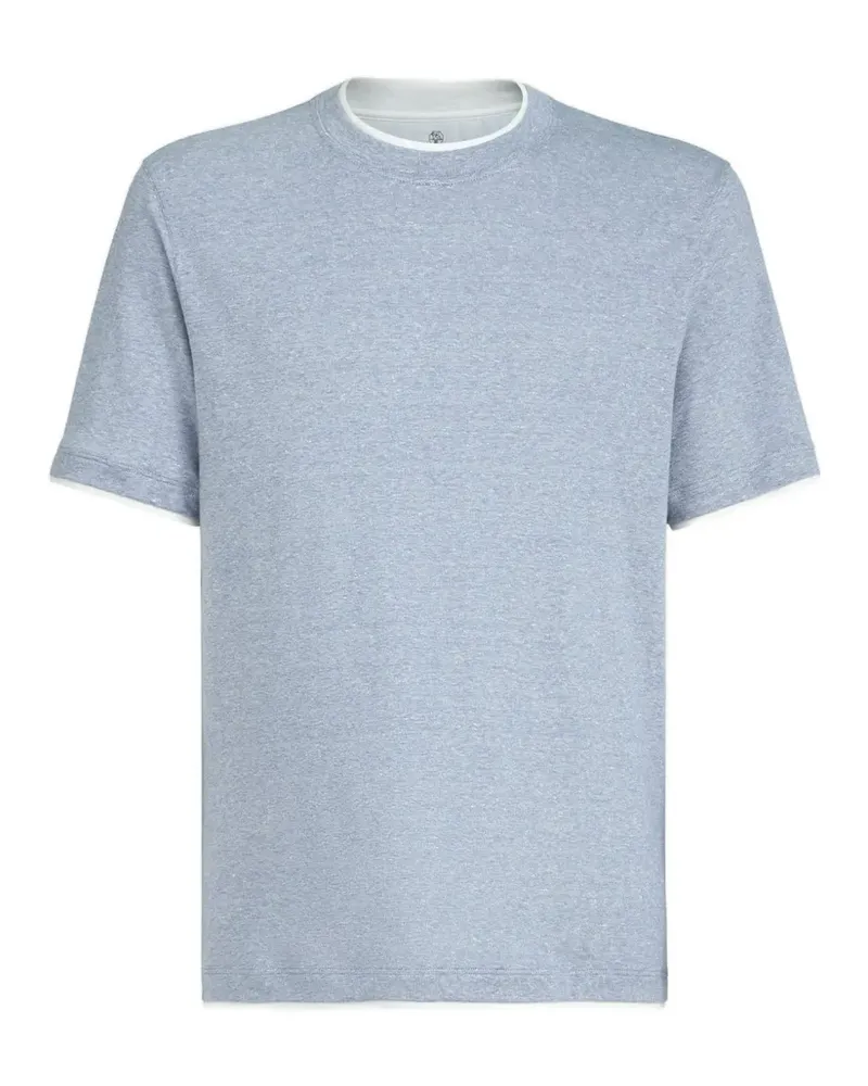 Brunello Cucinelli T-Shirt mit Rundhalsausschnitt - Grau Grau