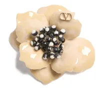 Fleur Lumineuse Brosche mit VLogo - Nude