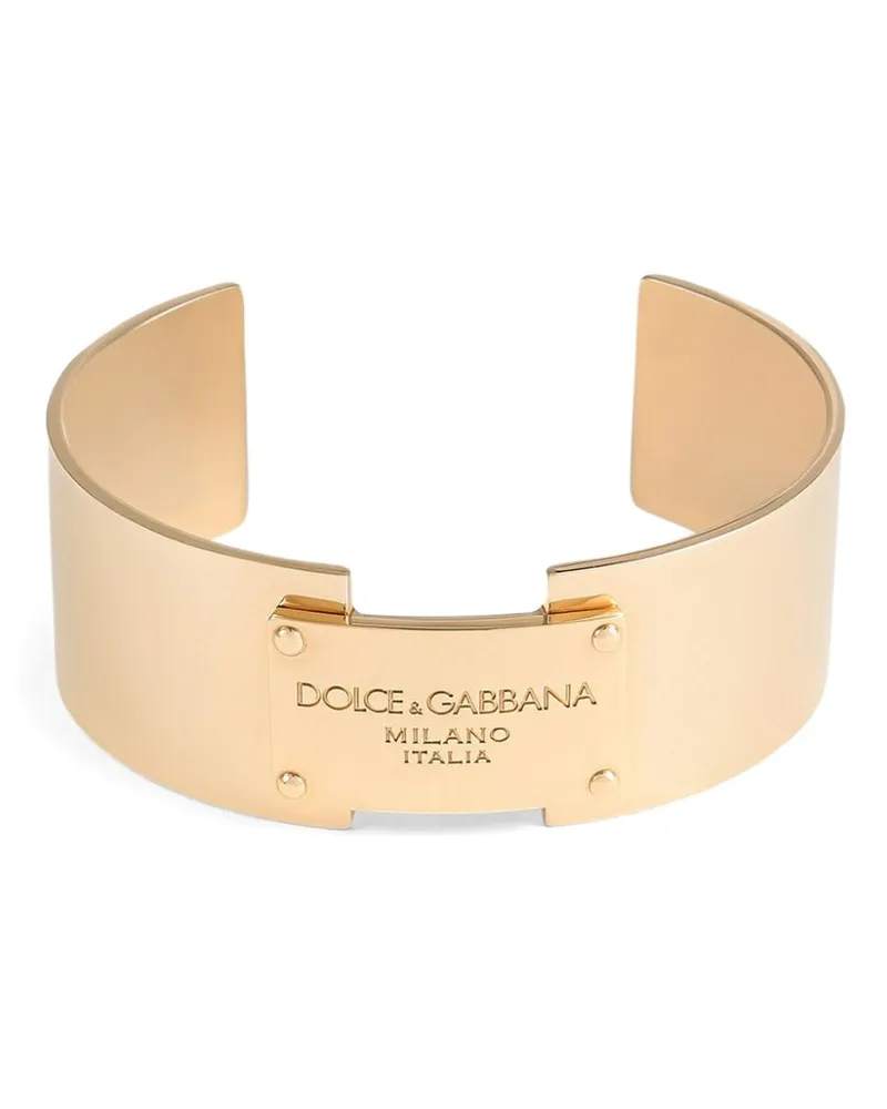 Dolce & Gabbana Armband mit Logo-Schild - Gold Gold