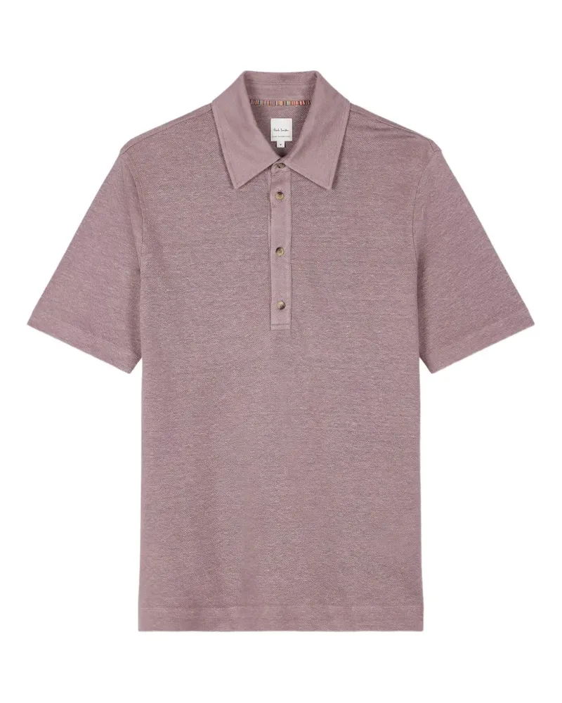 Paul Smith Poloshirt aus Leinen - Rosa Rosa