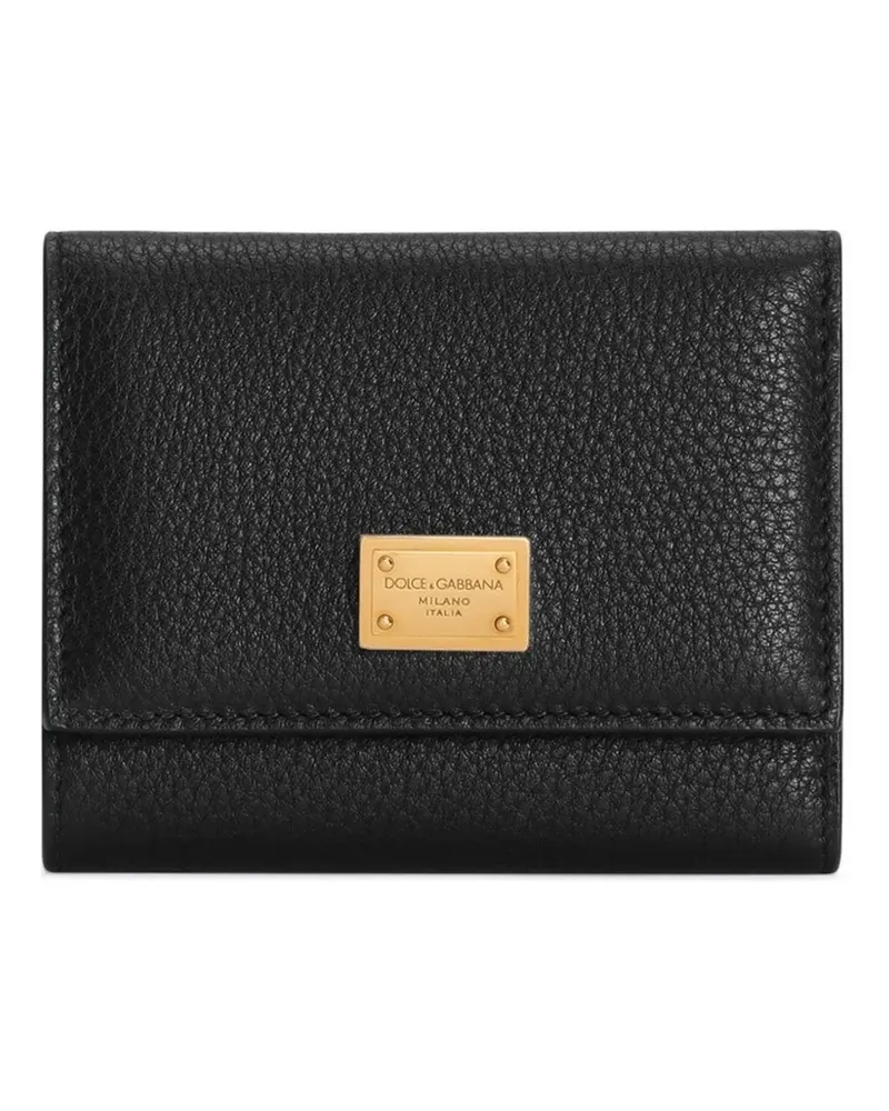 Dolce & Gabbana Portemonnaie aus Kalbsleder - Schwarz Schwarz