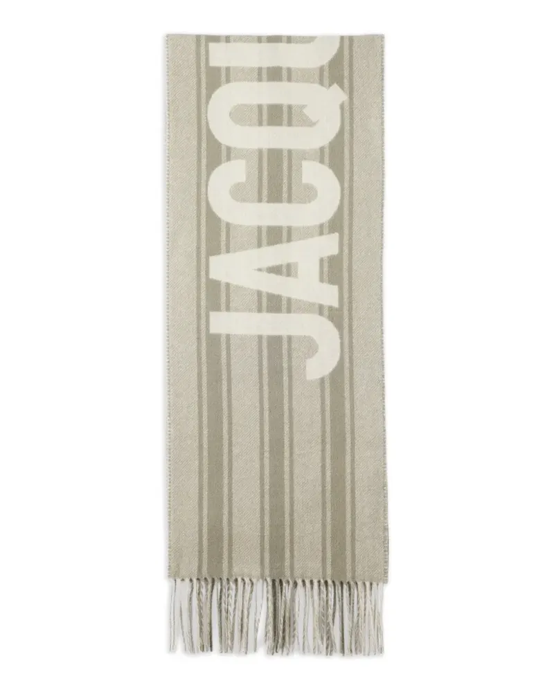 Jacquemus striped logo scarf - Nude Nude