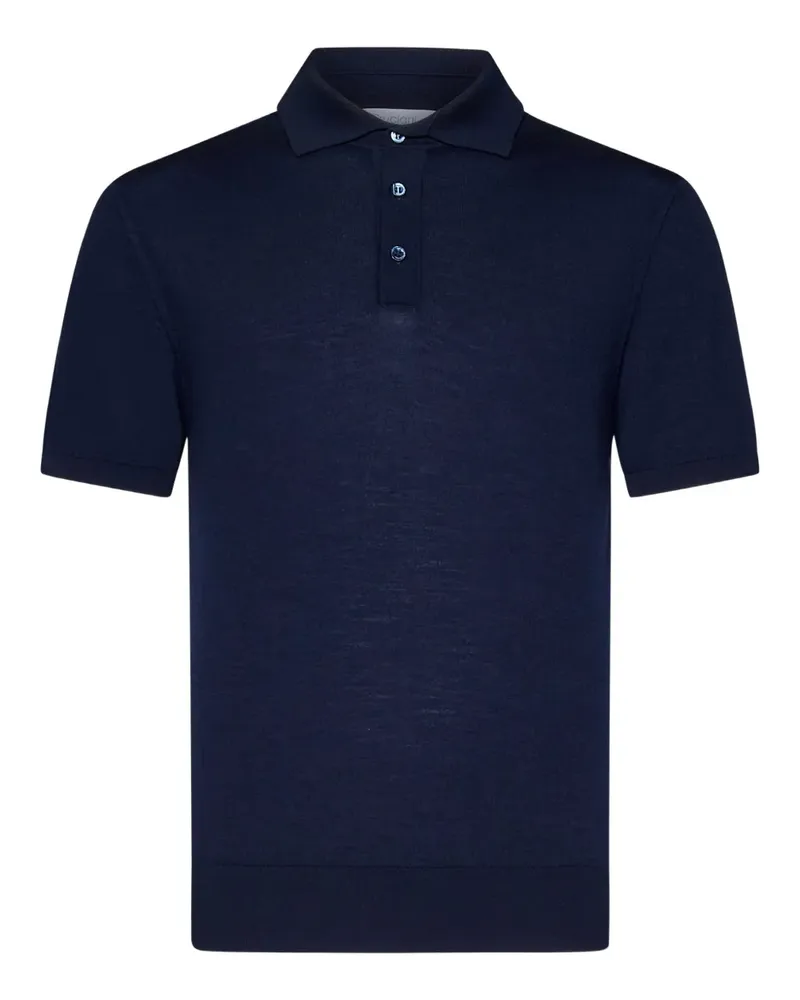 Cruciani Klassisches Poloshirt - Blau Blau