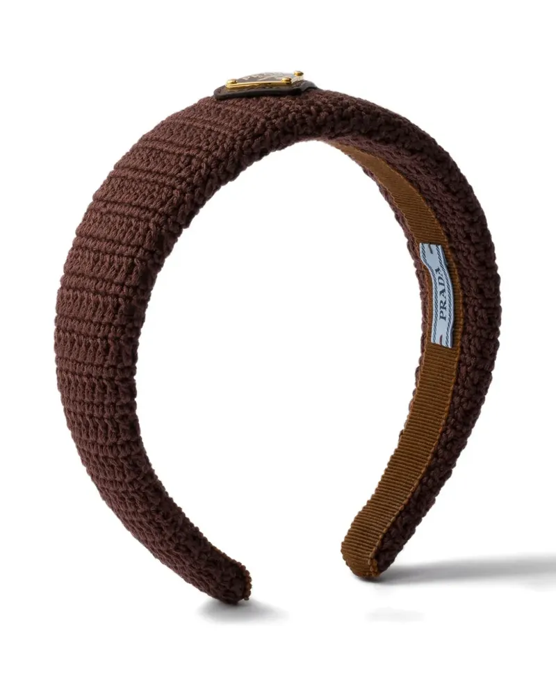Prada crochet headband - Braun Braun