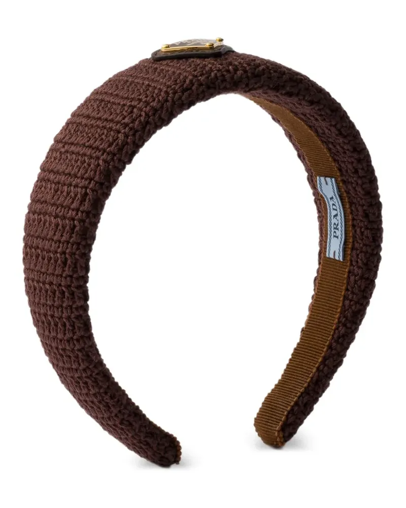 Prada crochet headband - Braun Braun