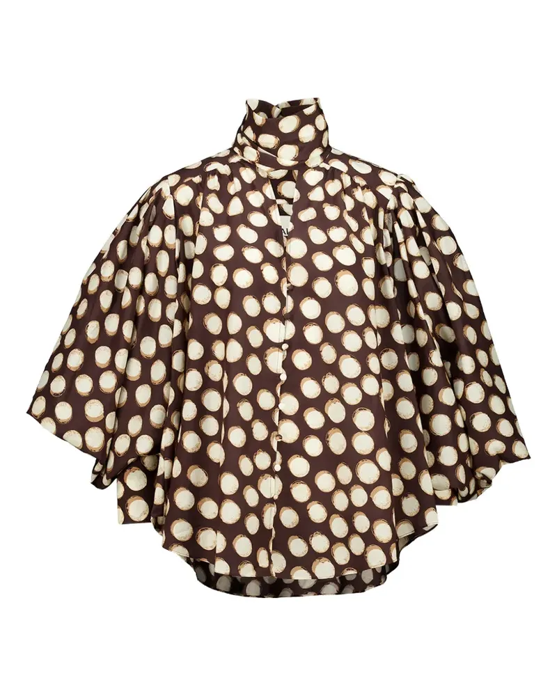 ALEMAIS Paula Bluse - Braun Braun