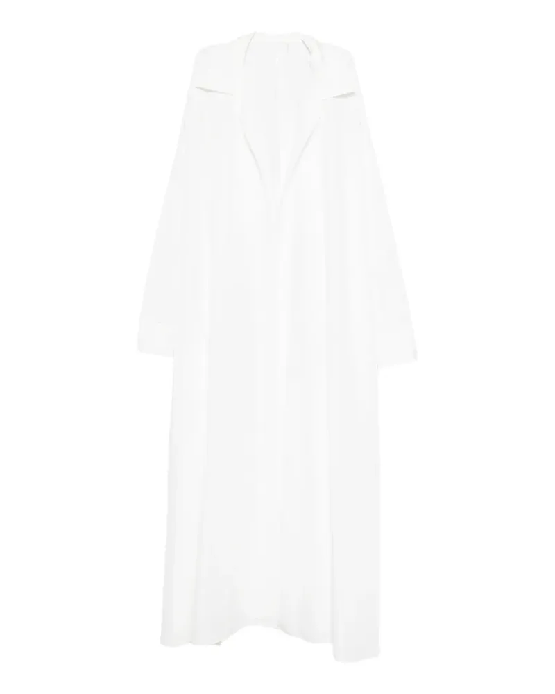 Norma Kamali Midikleid mit langen Ärmeln - Weiß Weiß