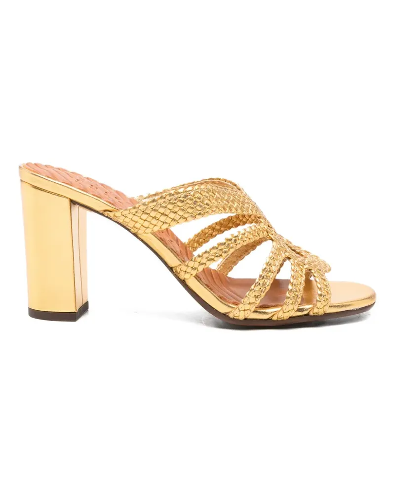 Chie Mihara Gewebte Beloni Metallic-Sandalen - Gold Gold