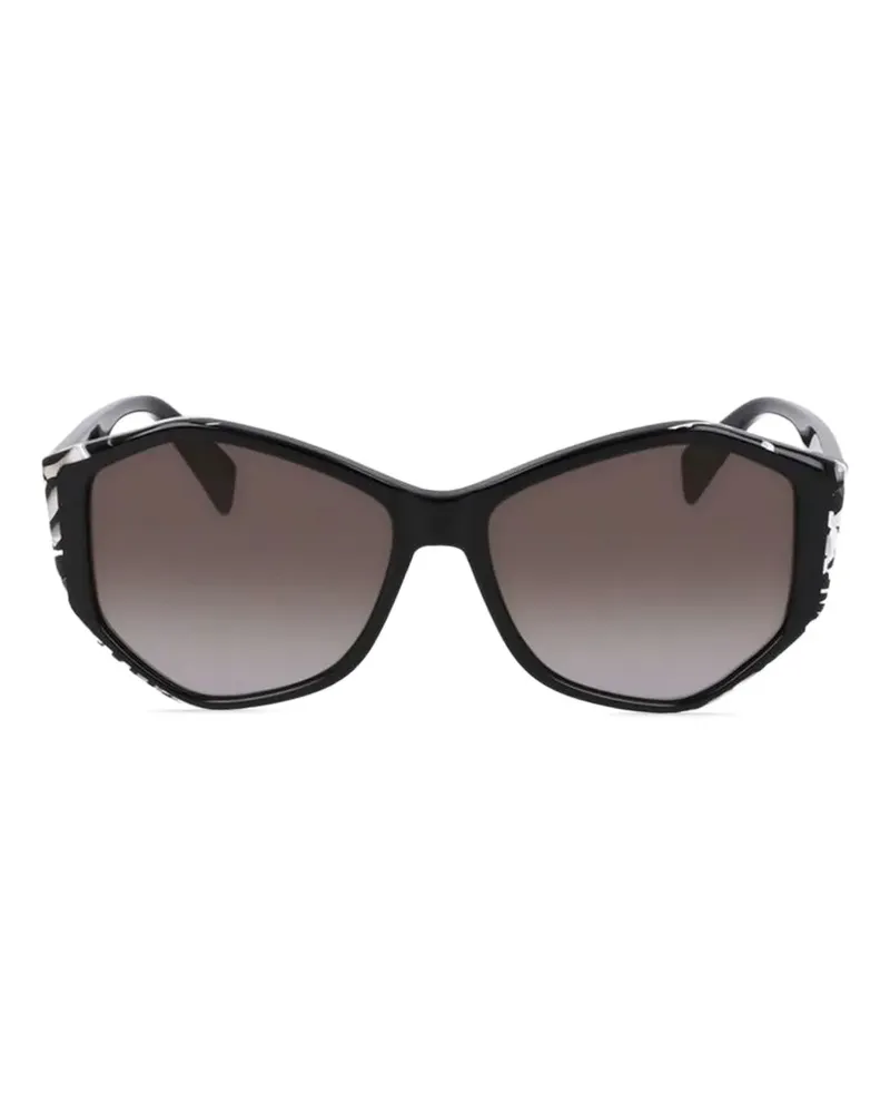 Liu Jo Sonnenbrille mit geometrischem Gestell - Schwarz Schwarz