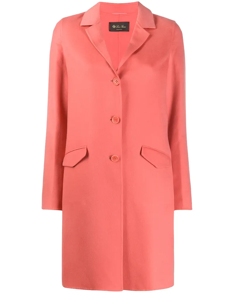 Loro Piana Mittellanger Mantel - Rosa Rosa