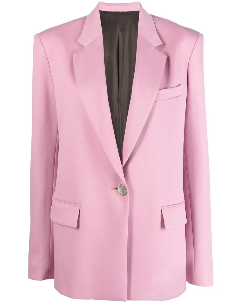 ATTICO Einreihiger Bianca Blazer Rosa